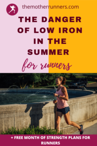 signs of low iron in runners