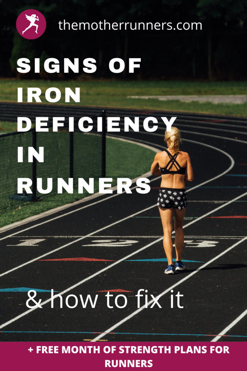 signs of iron deficiency in female runners pin