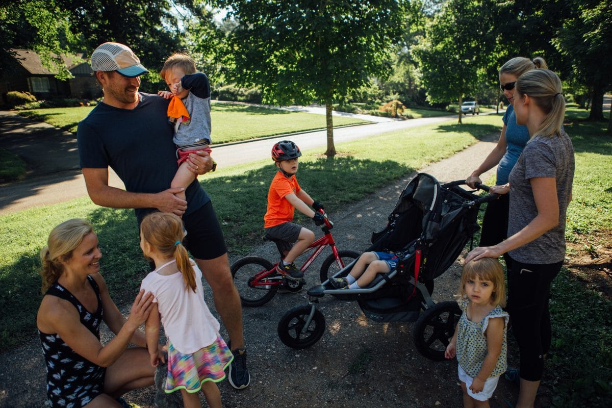 Mother runners deal with mom guilt