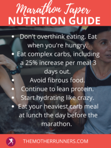 marathon taper nutrition guide