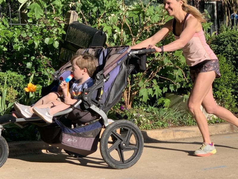 Keep your toddler in the stroller