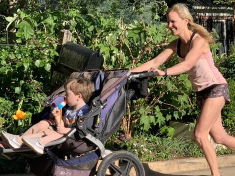 Keep your toddler in the stroller
