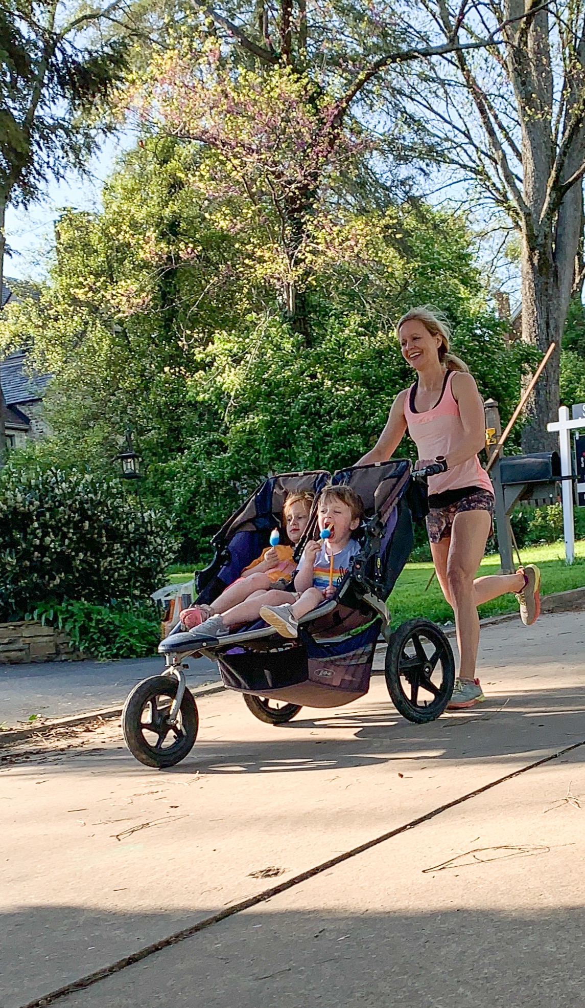 Train for a race with a stroller