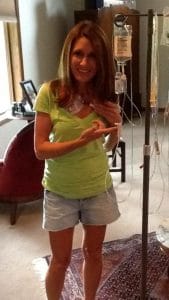 Connie Dickey received IV treatments for her Lyme diseas