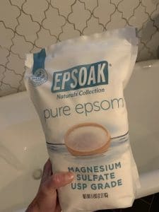 Epsom salt baths