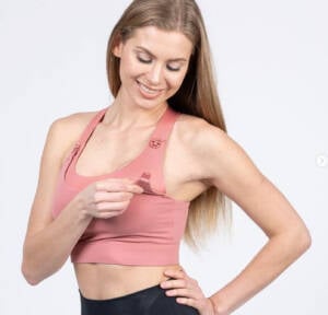 venice high impact nursing sports bra