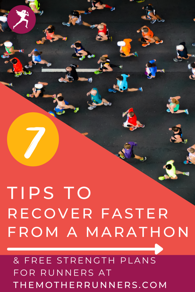 7 tips ro recover faster from a marathon pin