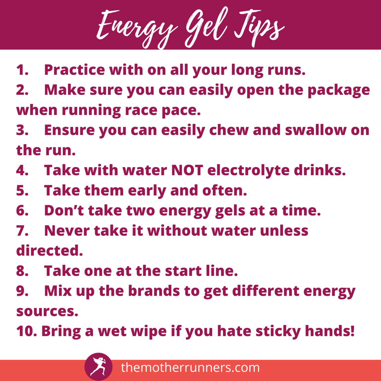Energy Gels for Runners The 6 Best Running Gels The Mother Runners