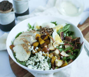 a hearty salad with chicken should be on every runners