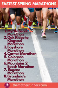 Fastest Spring Marathons list