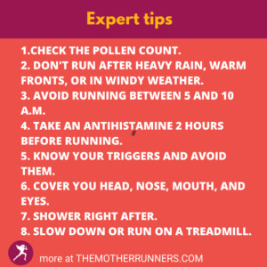 running with allergies tips