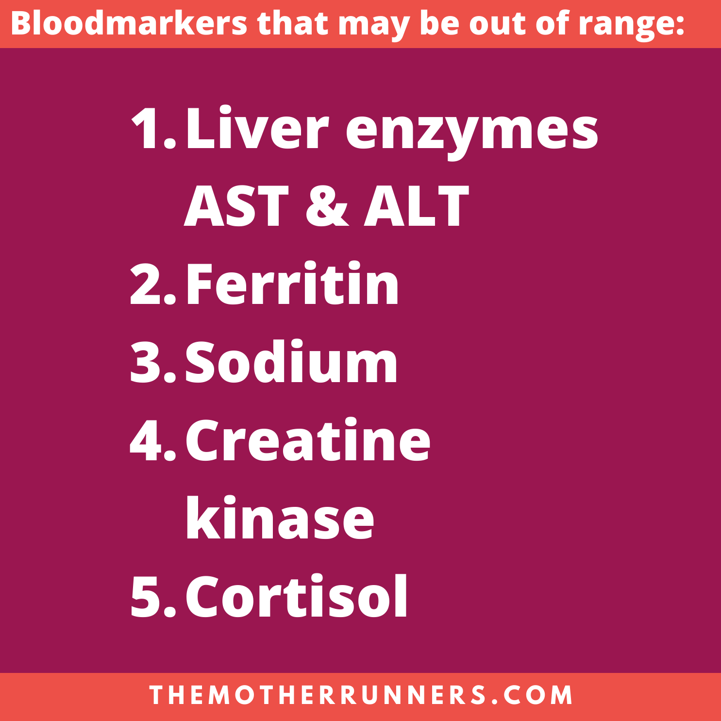 Elevated Liver Enzymes & Other Biomarkers Affected by Running The Mother Runners