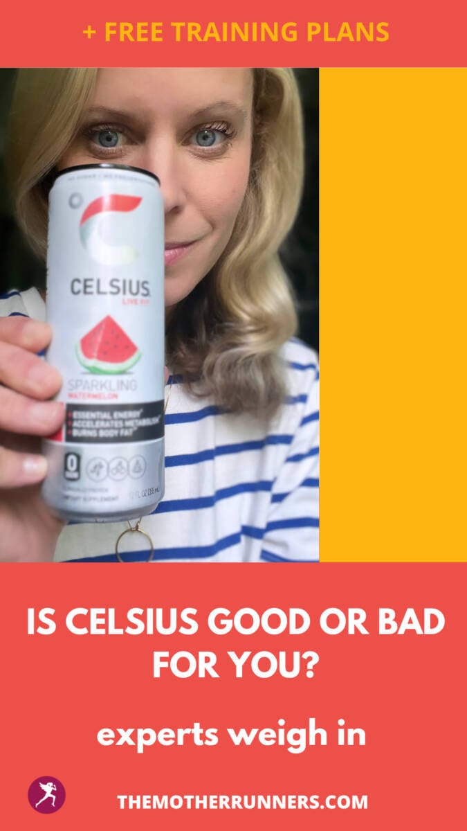 A pinterest pin for celsius drink that says "is celsius good or bad for you?"