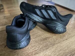 adidas solar glide shoes stacked in black