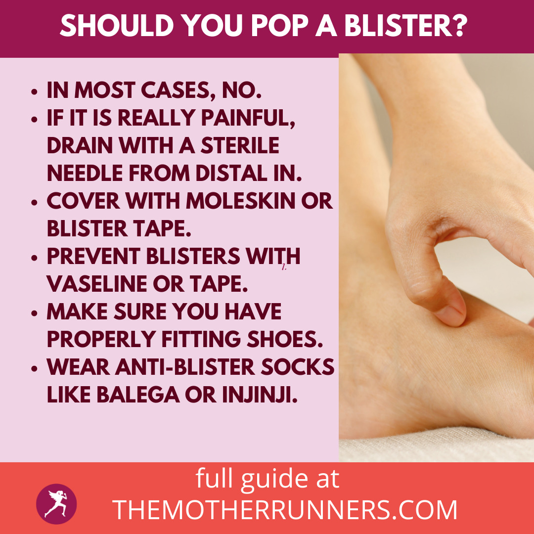 Should You Pop a Running Blister? The Mother Runners