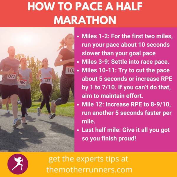 Half Marathon PR Pacing Strategy + Half Marathon Pace Chart The