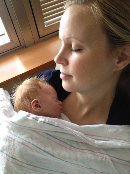 whitney with baby